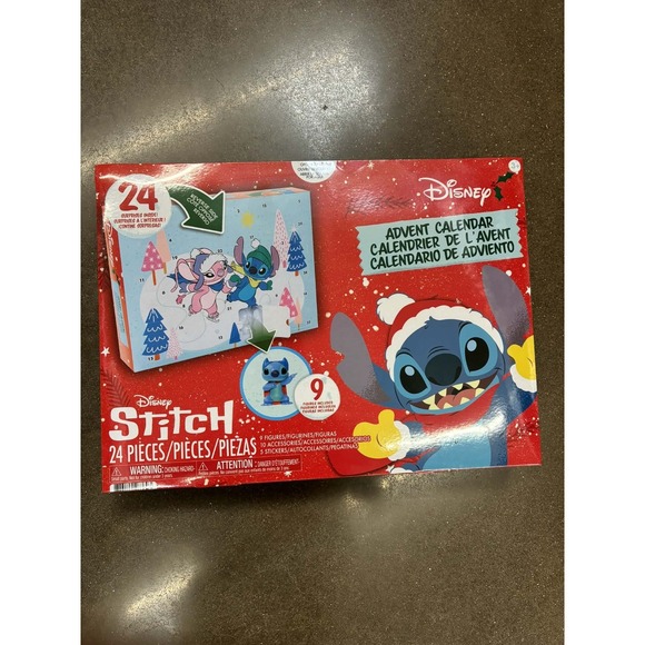 Just Play Other - NEW! Disney Stitch CHRISTMAS ADVENT CALENDAR 24 Surprises with‎ 9 Figures 2025